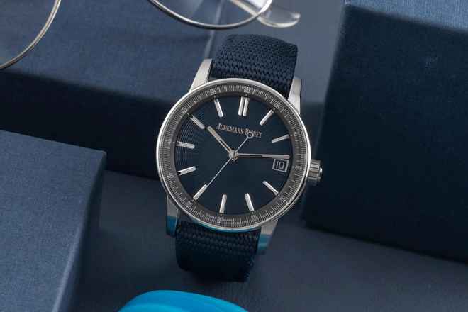  Audemars Piguet Code 11.59 Blue Dial Ref.15210ST.OO.A348KB.01 B&P 