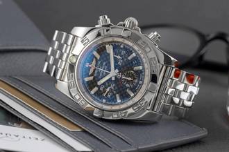 Thumbnail von Breitling Chronomat 44 Chronograph Stahl Automatik Ref. AB011012/BE69/388A B&P