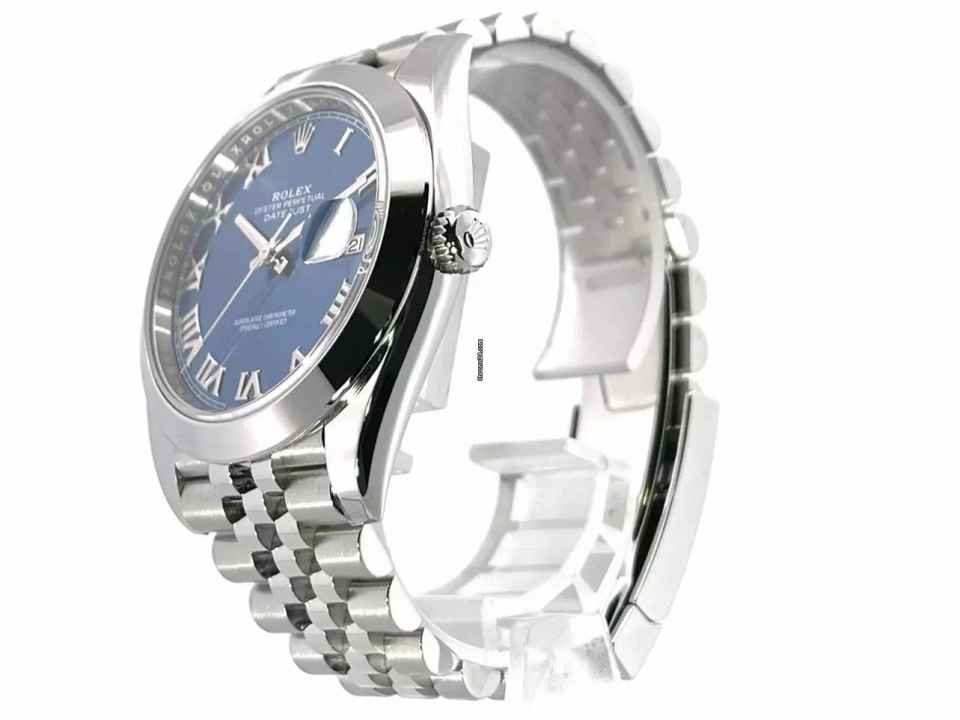  Rolex Datejust 41 Ref. 126300 Edelstahl Blau Röm Jubile-Band 