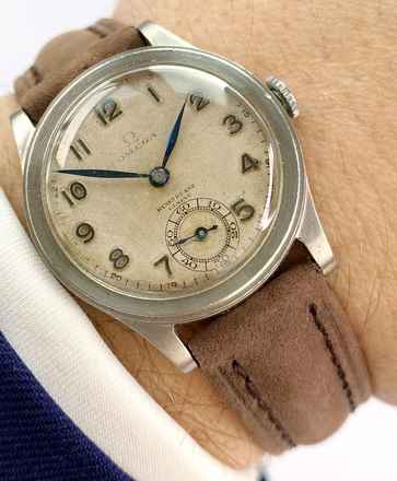  Omega Classic Vintage Lady Damen 30mm Rare Double Signed Dial Calatrava Case 