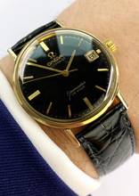 Thumbnail von Omega Seamaster DeVille Serviced Seamaster De Ville Vintage Automatic Automatik Black Gilt Dial