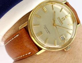 Thumbnail von Omega Seamaster DeVille De Ville Vintage Automatic Automatik Linen Dial