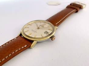 Thumbnail von Omega Seamaster DeVille De Ville Vintage Automatic Automatik Linen Dial