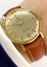 Thumbnail von Omega Seamaster DeVille De Ville Vintage Automatic Automatik Linen Dial