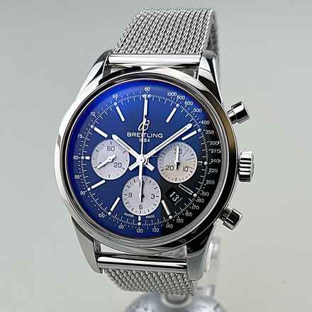  Breitling Transocean Chronograph Caliber 01 limited Edition XXXX/2000 Ref. AB0151-018 Stahl Stahl Full Set NOS ungetragen (teilverklebt) EK 06/2011 Erstbesitz 