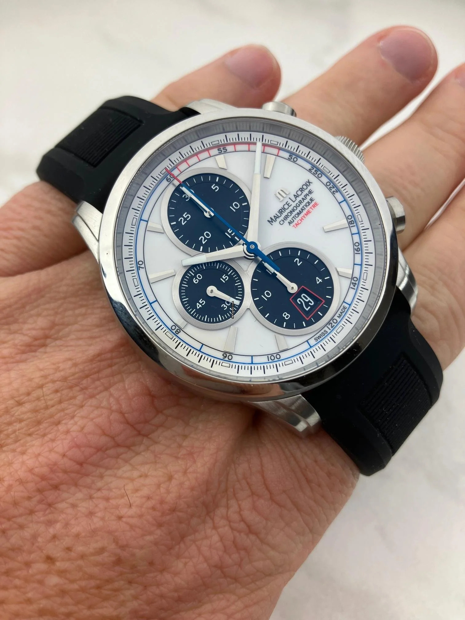  Maurice Lacroix Pontos Chronographe Rétro PT6288 / Box + Papiere 