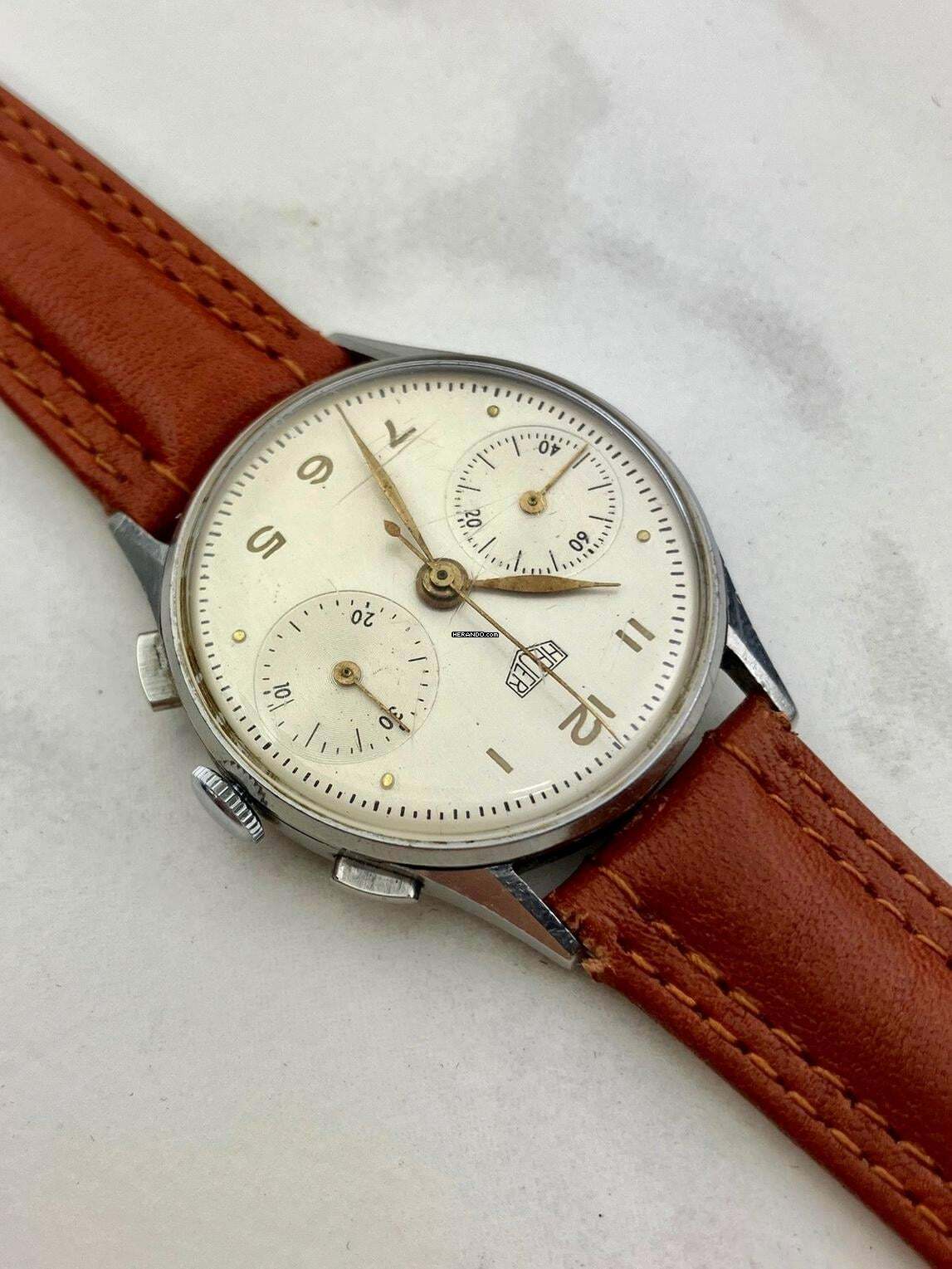 Thumbnail von Heuer Ed Heuer Big Eye Chrono Cal. 22