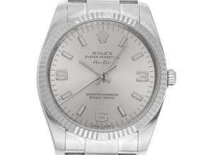 Thumbnail von Rolex Air King Ref.114234 2007 Full Set wie Neu Vintage Air King Stahl 18kt Weißgold