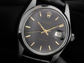 Thumbnail von Rolex Oysterdate Precision open 6/9 Ref.6694 1971 original Box sehr gut Vintage Oysterdate Precision open 6/9 Krokoleder