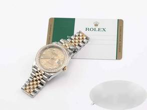 Thumbnail von Rolex Datejust 36 126283 Rbr 2019 Stahl Gelbgold 750 Diamanten Automatik Stainless Steel 18kt Yellow Gold Jubilé-band Chronometer Oyster