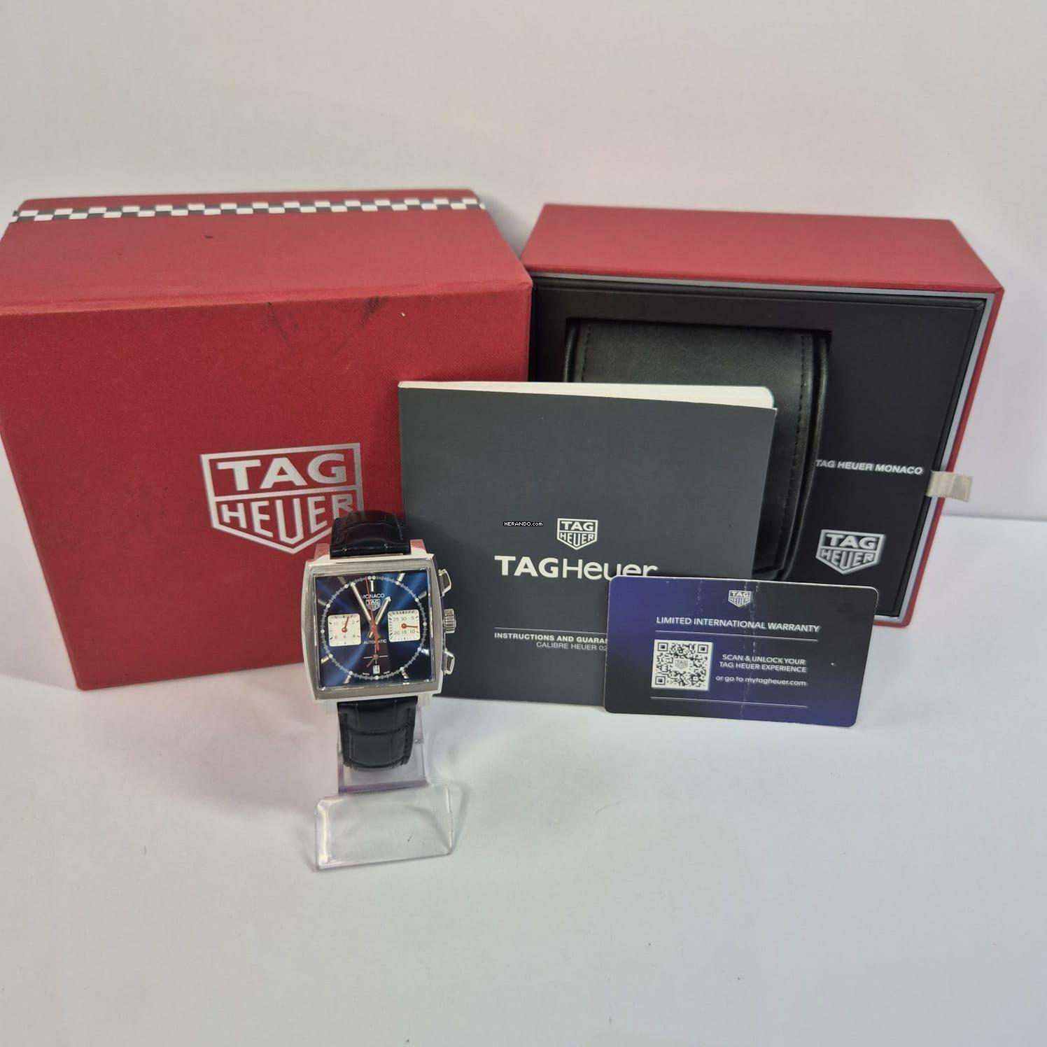 Thumbnail von TAG Heuer Monaco Steve McQueen Calibre Heuer02 39mm Automático Completo