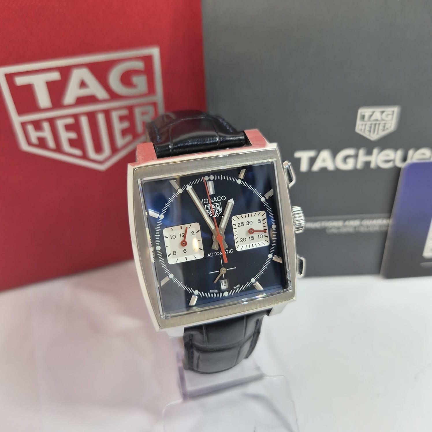 Thumbnail von TAG Heuer Monaco Steve McQueen Calibre Heuer02 39mm Automático Completo