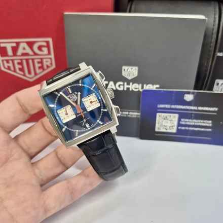  TAG Heuer Monaco Steve McQueen Calibre Heuer02 39mm Automático Completo 