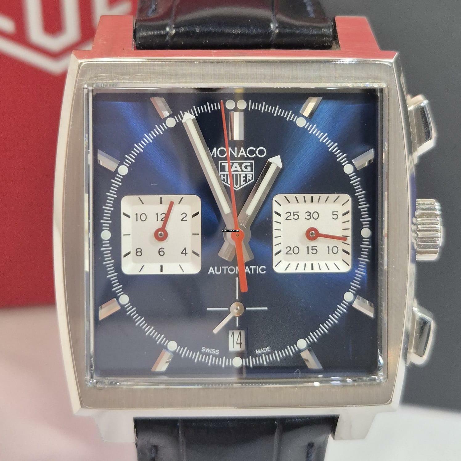 Thumbnail von TAG Heuer Monaco Steve McQueen Calibre Heuer02 39mm Automático Completo