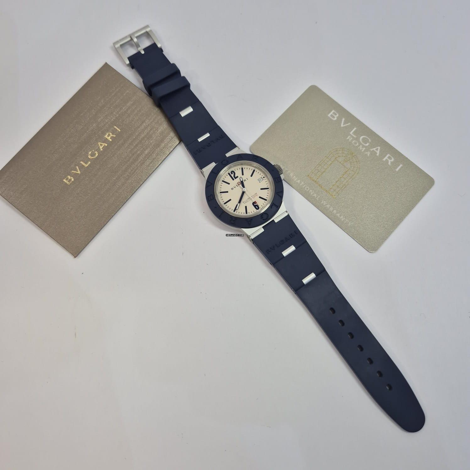 Thumbnail von Bulgari Diagono Aluminum Tricolore Limited Edition 40mm Automático Completo