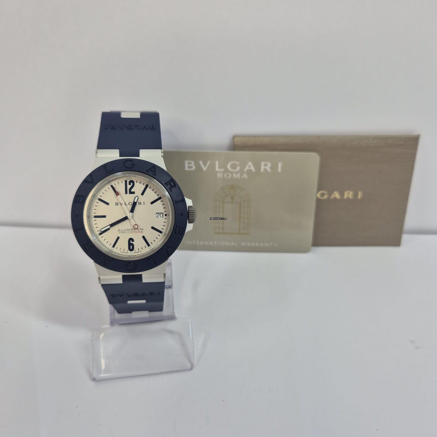 Thumbnail von Bulgari Diagono Aluminum Tricolore Limited Edition 40mm Automático Completo