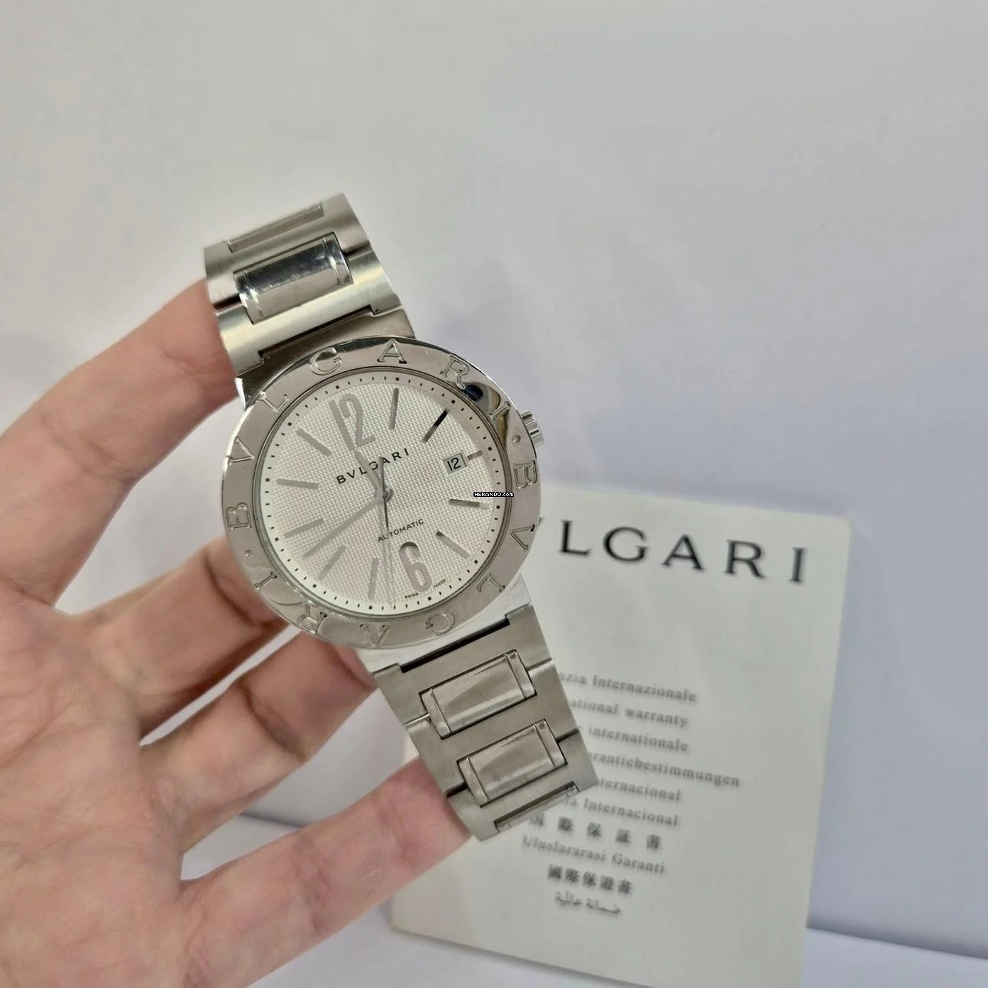  Bulgari Bulgari BB42 Full Steel Automático Completo 