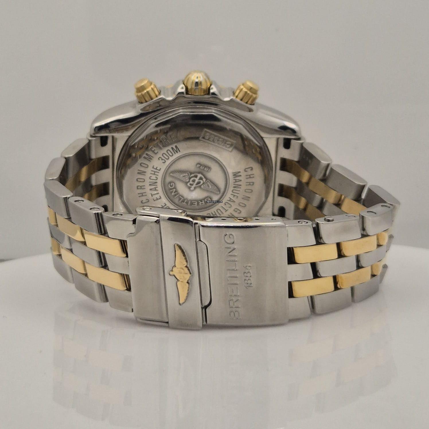 Thumbnail von Breitling Chronomat Evolution Ouro Rosé & Aço Blue Dial 44mm Automático Completo