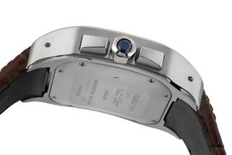 Thumbnail von Cartier Santos 100 Chronograph Stahl / Gold Automatik Ref. W20091X7 B&P