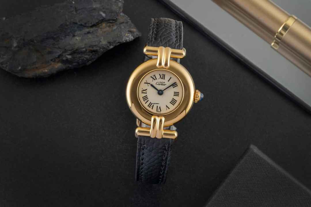  Cartier Colisée must de Cartier Lady Vermeil 925 Silber Damenuhr Ref. 590002 