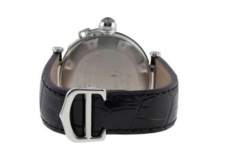 Thumbnail von Cartier Pasha Seatimer Automatik Edelstahl Herrenuhr Ref. W31077U2 Papiere 2011