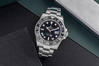 Thumbnail von Rolex GMT-Master II Oyster Edelstahl Automatik Herrenuhr Ref. 116710LN B&P 2016