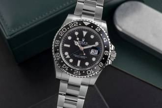 Thumbnail von Rolex GMT-Master II Oyster Edelstahl Automatik Herrenuhr Ref. 116710LN B&P 2016