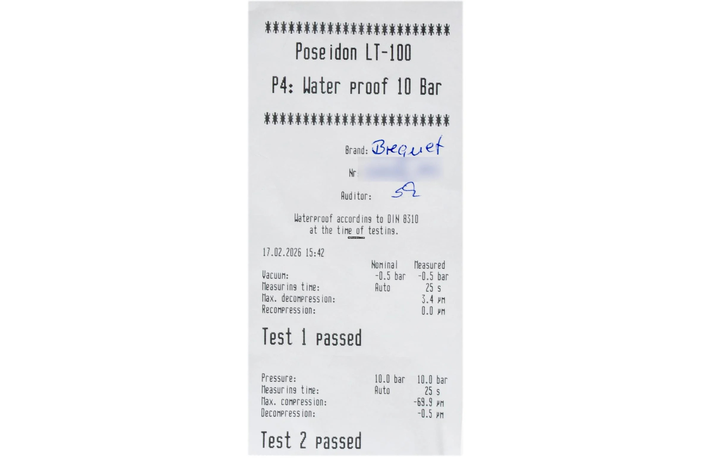 Thumbnail von Breguet Marine Big Date Automatik Stahl Ref. 5817 ST/12/SV0 Papiere 2008