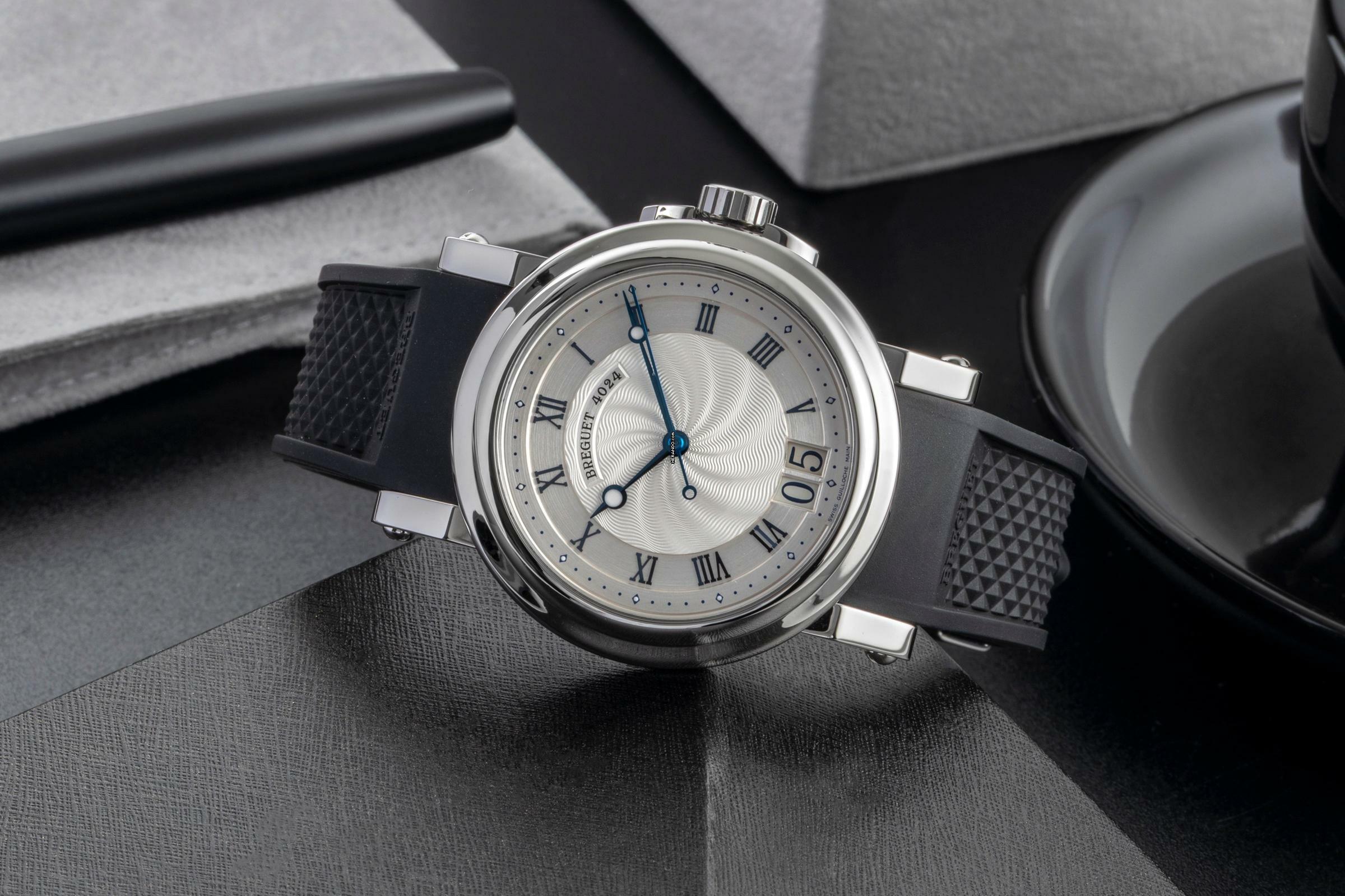 Thumbnail von Breguet Marine Big Date Automatik Stahl Ref. 5817 ST/12/SV0 Papiere 2008