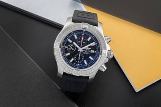 Thumbnail von Breitling Super Avenger Chronograph Automatik Stahl Ref. A13375 Box & Papiere