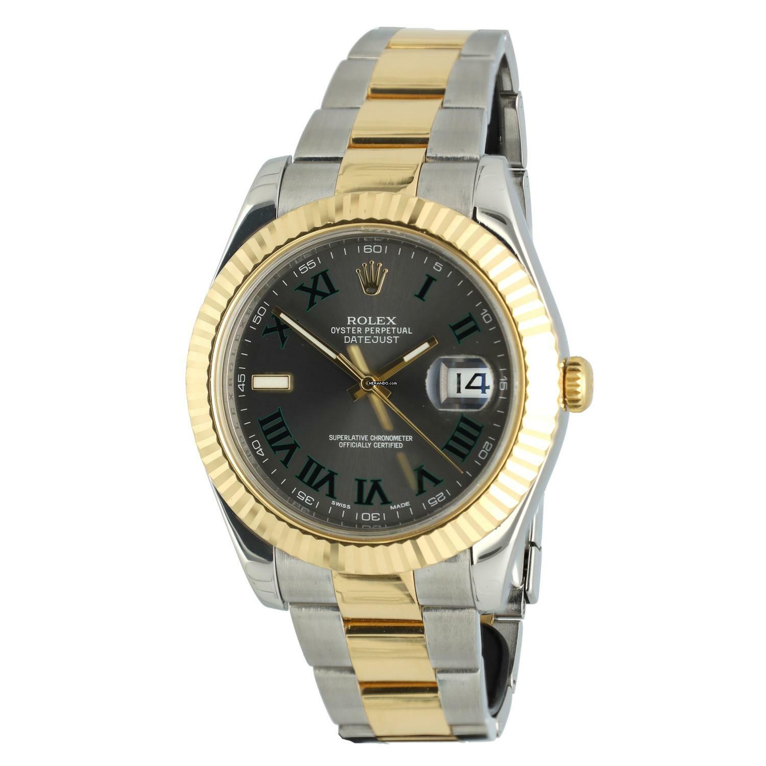 Thumbnail von Rolex Datejust II Ref.116333 Wimbledon Full Set 2014