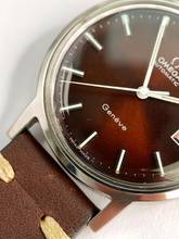 Thumbnail von Omega Genève Serviced Geneve Vintage Automatic Automatik Rare Burgundy Dial 1660163 1660163