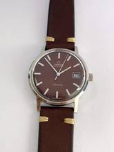 Thumbnail von Omega Genève Serviced Geneve Vintage Automatic Automatik Rare Burgundy Dial 1660163 1660163