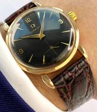 Thumbnail von Omega Classic Serviced Vintage Rose Gold Plated Black Honeycomb Dial 2706 2706