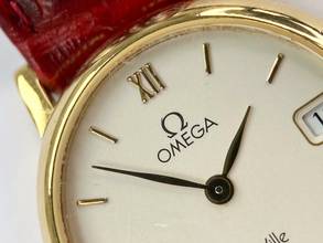 Thumbnail von Omega De Ville 18ct Vollgold Solid Gold Quartz Quarz Lady Damen Vintage 5962 5962