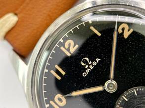 Thumbnail von Omega Classic Serviced Vintage 30T2 Rare Black Gilt Dial 2383 2383