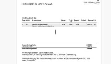 Thumbnail von Omega Classic Serviced Vintage 30T2 Rare Black Gilt Dial 2383 2383