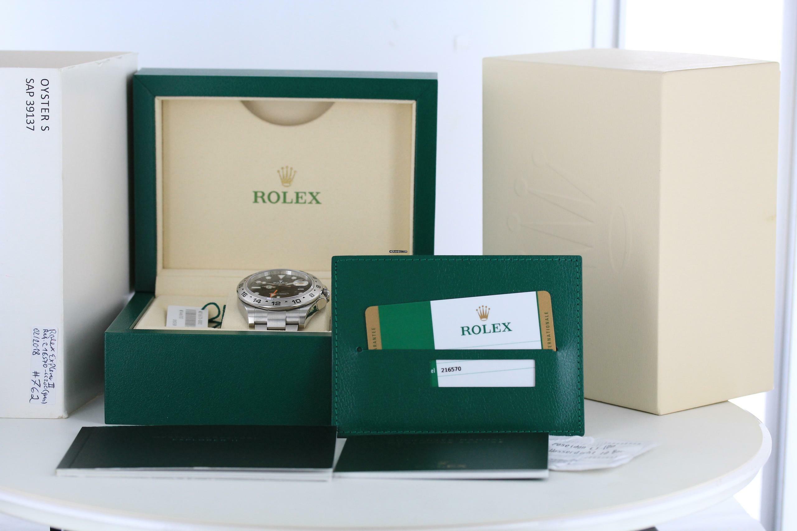 Thumbnail von Rolex Explorer II Full Set//Ref. 216570//LC EU//2018//#762