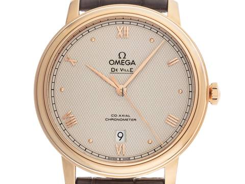  Omega De Ville Prestige 25th Anniversary Prestige Ref.424.53.40.20.99.001 2026 Full Set Ungetragen De Ville 25th Anniversary Prestige 18kt Sedna™-Gold 80g 