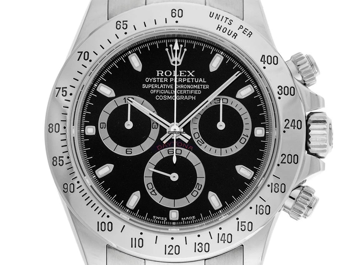 Rolex Daytona Ref.116520 2002 Box&Beschreibung wie Neu Vintage Daytona Thin hands
