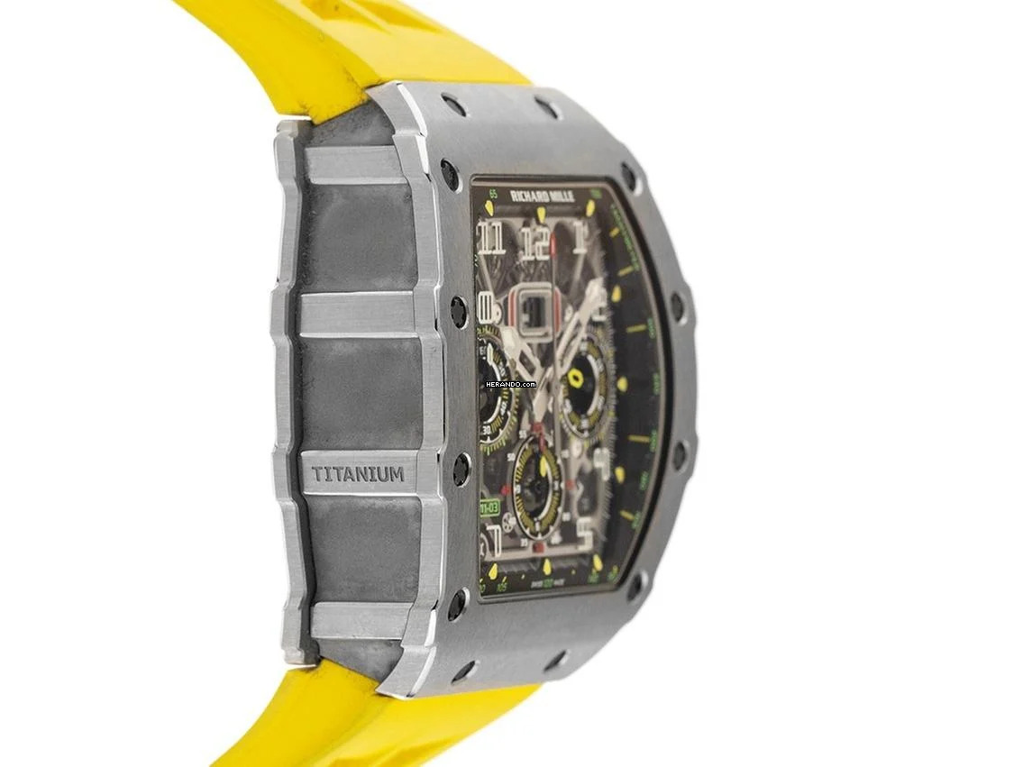 Thumbnail von Richard Mille RM 011 Ref.RM11-03.TI 2019 Full Set wie Neu RM11-03.TI Titan Kautschuk Faltschließe