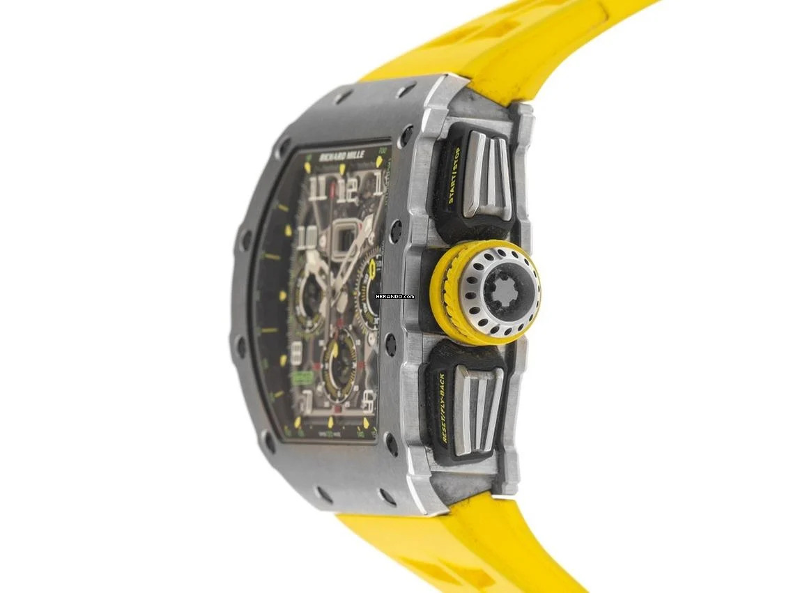 Thumbnail von Richard Mille RM 011 Ref.RM11-03.TI 2019 Full Set wie Neu RM11-03.TI Titan Kautschuk Faltschließe
