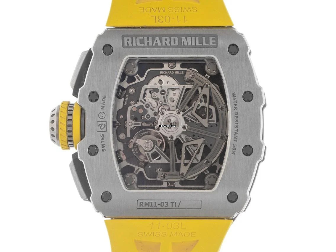 Thumbnail von Richard Mille RM 011 Ref.RM11-03.TI 2019 Full Set wie Neu RM11-03.TI Titan Kautschuk Faltschließe