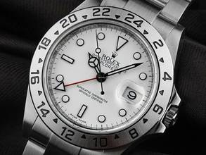 Thumbnail von Rolex Explorer II Ref.16570 1995 Box&Beschreibung sehr gut Vintage Explorer II