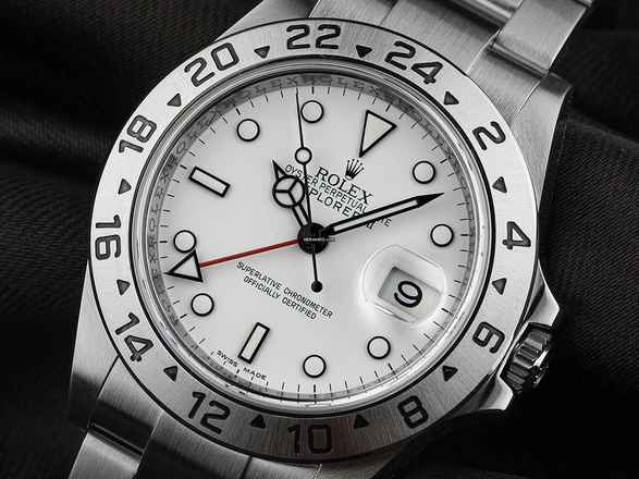  Rolex Explorer II Ref.16570 1995 Box&Beschreibung sehr gut Vintage Explorer II 