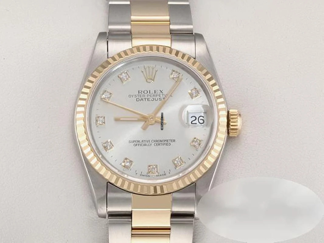  Rolex Datejust 31 Medium Stahl Gelbgold 750 Diamanten Automatik Stainless Steel 18kt Yellow Gold Stahl Jubilé-band Chronometer Oyster 