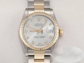 Thumbnail von Rolex Datejust 31 Medium Stahl Gelbgold 750 Diamanten Automatik Stainless Steel 18kt Yellow Gold Stahl Jubilé-band Chronometer Oyster
