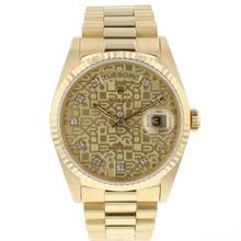 Thumbnail von Rolex Day-Date 36 Yellow Gold Champagne Logo Diamond Dial