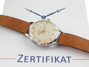 Thumbnail von Jaeger-LeCoultre Classic Ref 441339 Vintage Herrenuhr 34 mm Edelstahl Bumper Hammer Automatik C476 seltene Herrenuhr Kaliber 476 im Top Zustand