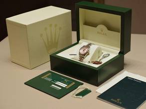 Thumbnail von Rolex Lady-Datejust 179171 26mm Steel Rose Gold - Computer Dial Diamond - Full Set 2008